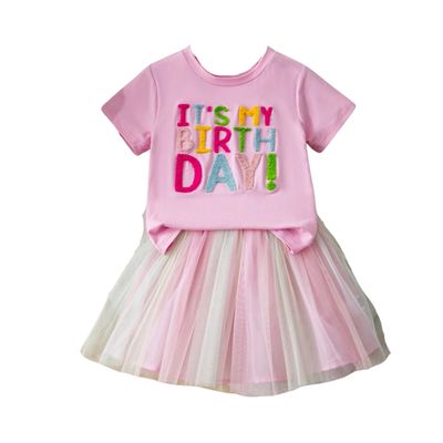 Pink Birthday Shirt and TuTu