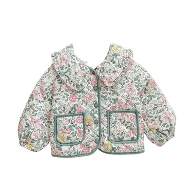 Floral Quilted Peterpan Jacket