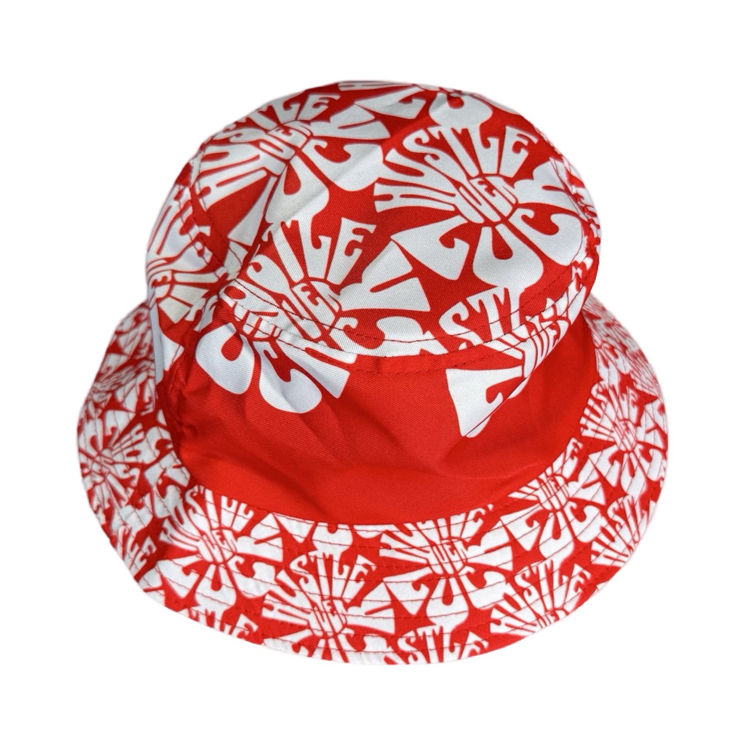 Flower Bucket Hat, Colour: Red