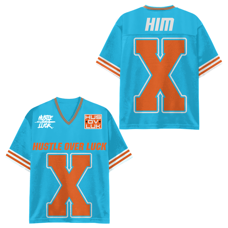 Oversized &quot;Him&quot; Football Jersey