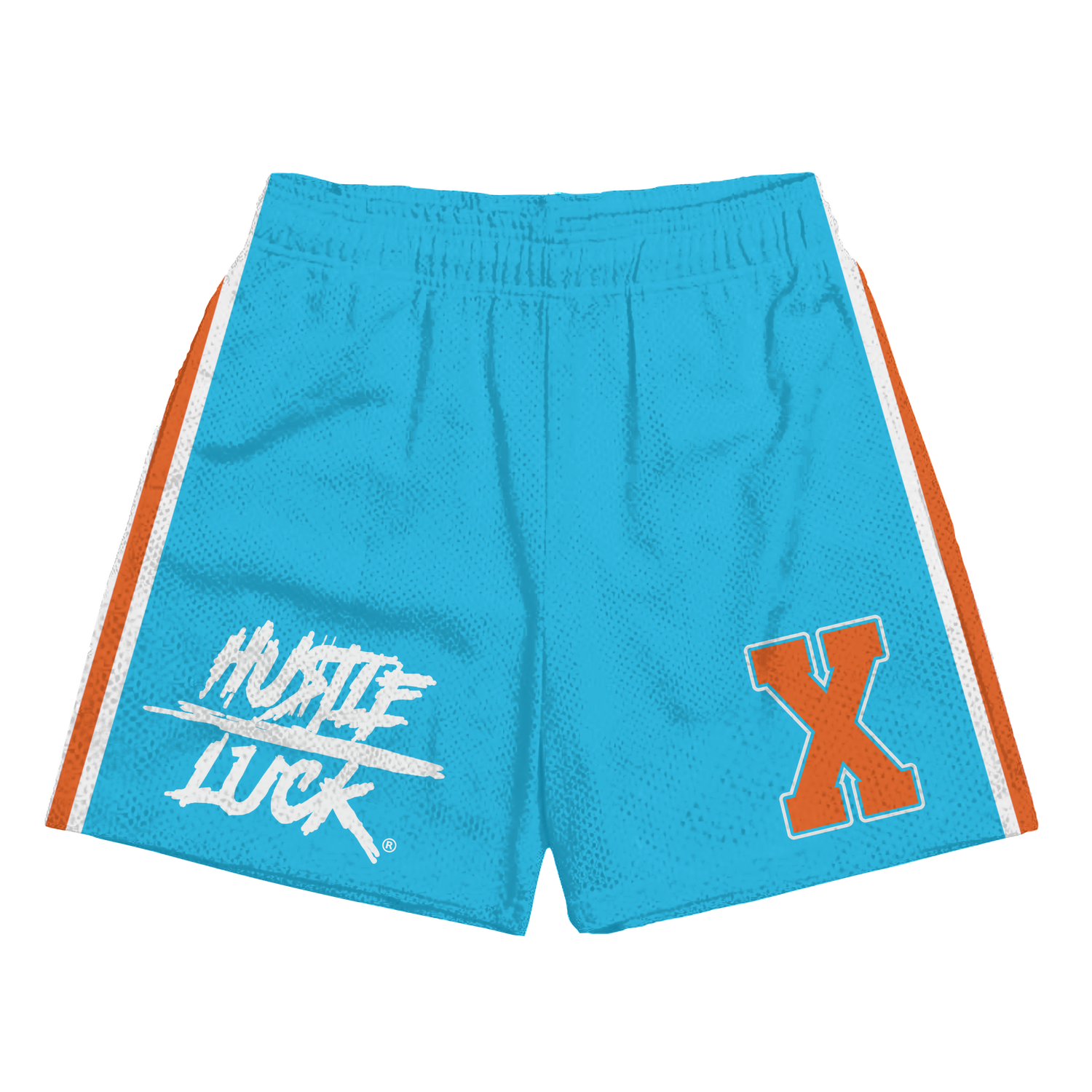 Mesh Shorts, Colour: Turquoise/Orange, Size: S