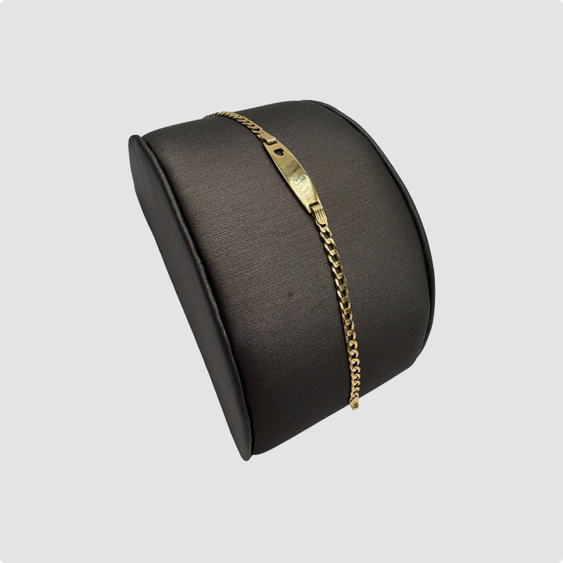 Pulsera de Placa 14k