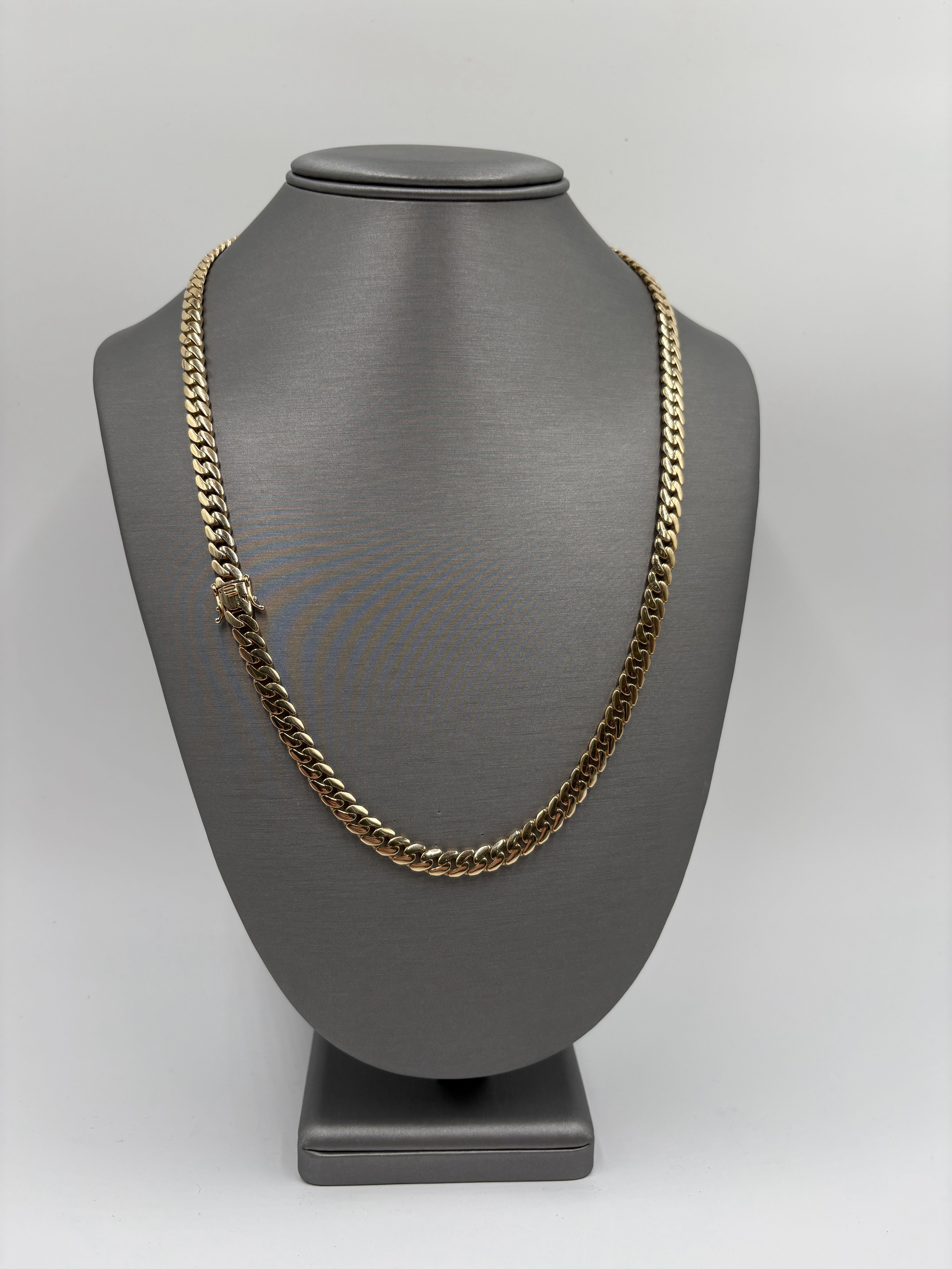 Cadena Cubana sólida Size