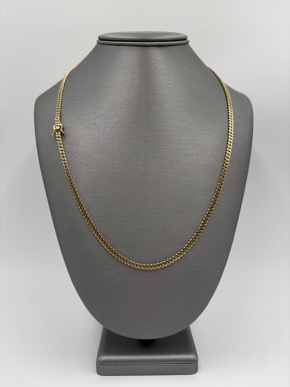 Cadena cuban link sólida 14k