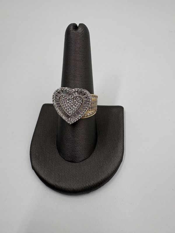 Anillo princesa de corazón 10k
