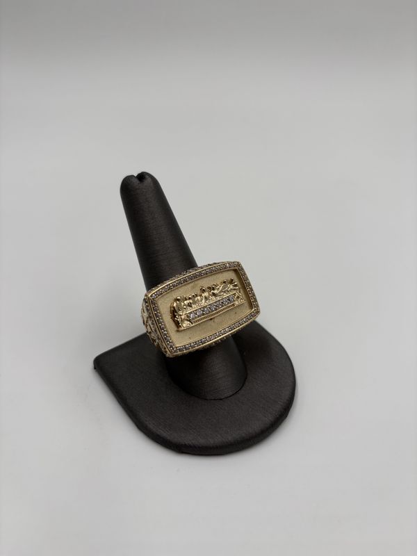 Anillo de la santa cena 10k