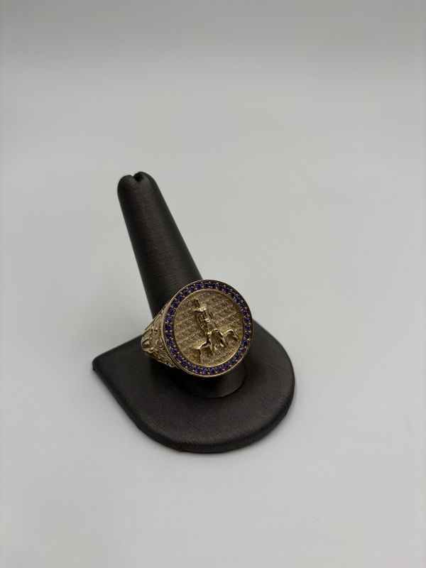 Anillo de san lazaro de hombre 10k