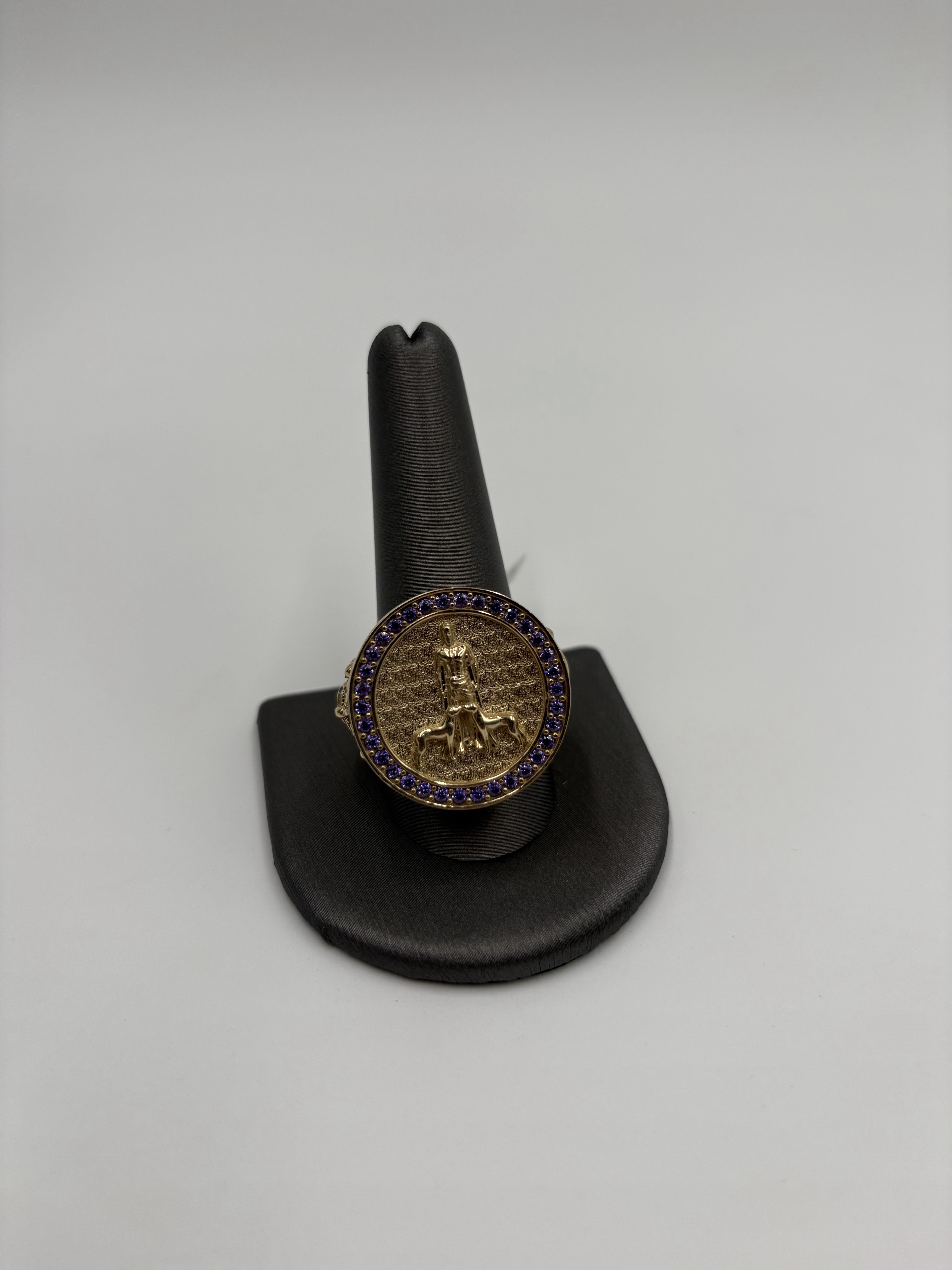 Anillo de san lazaro de hombre 10k