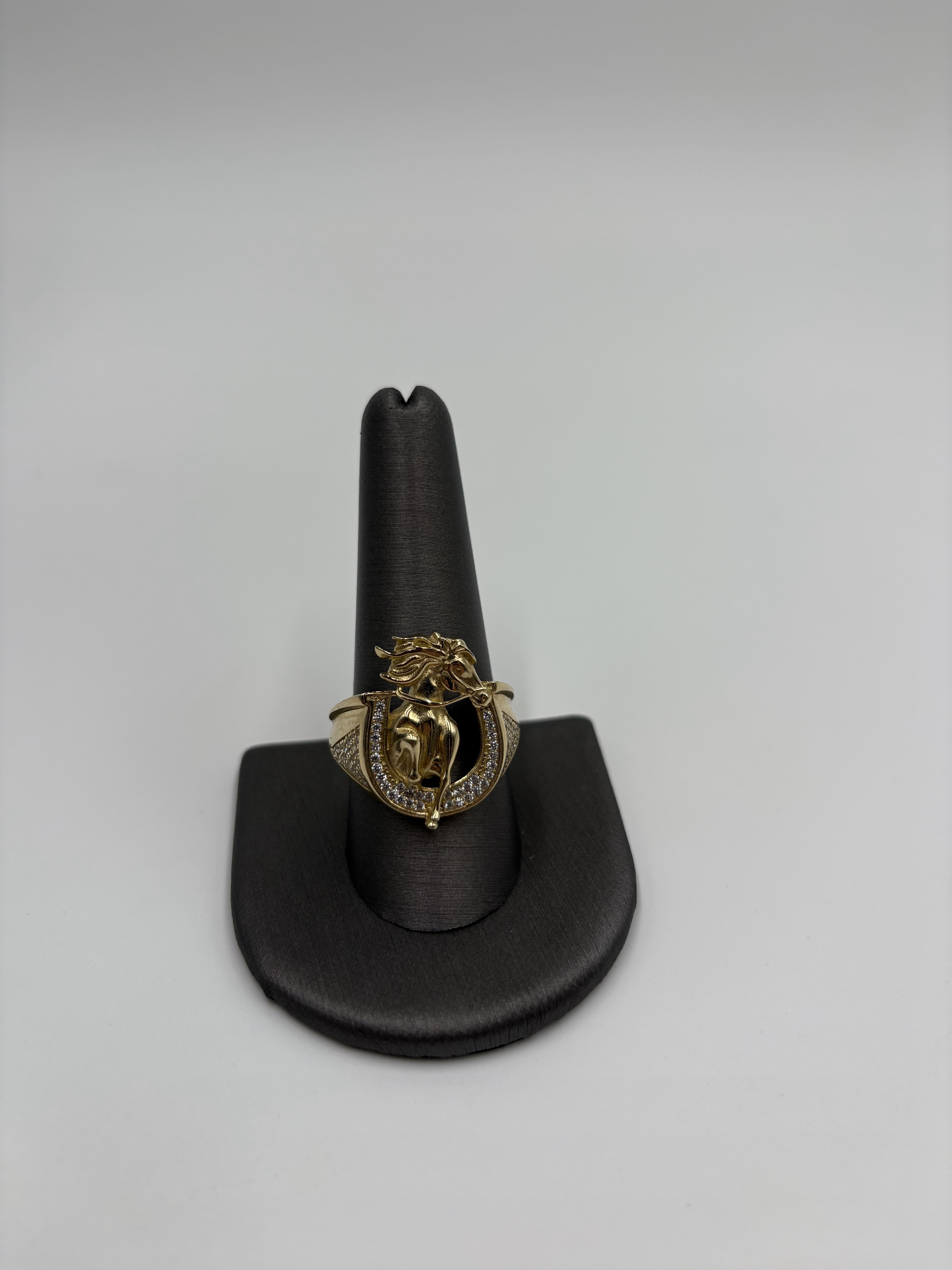 Anillo de hombre de caballo 10k