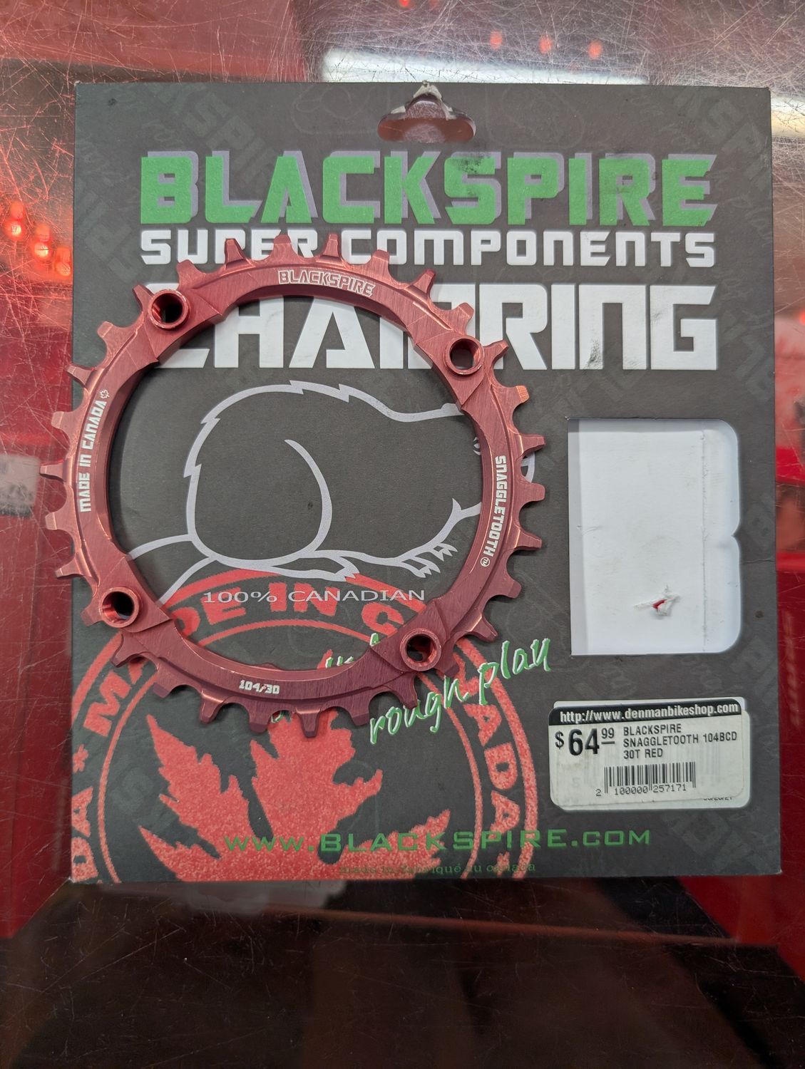 BLACKSPIRE SNAGGLETOOTH 104BCD 30T RED