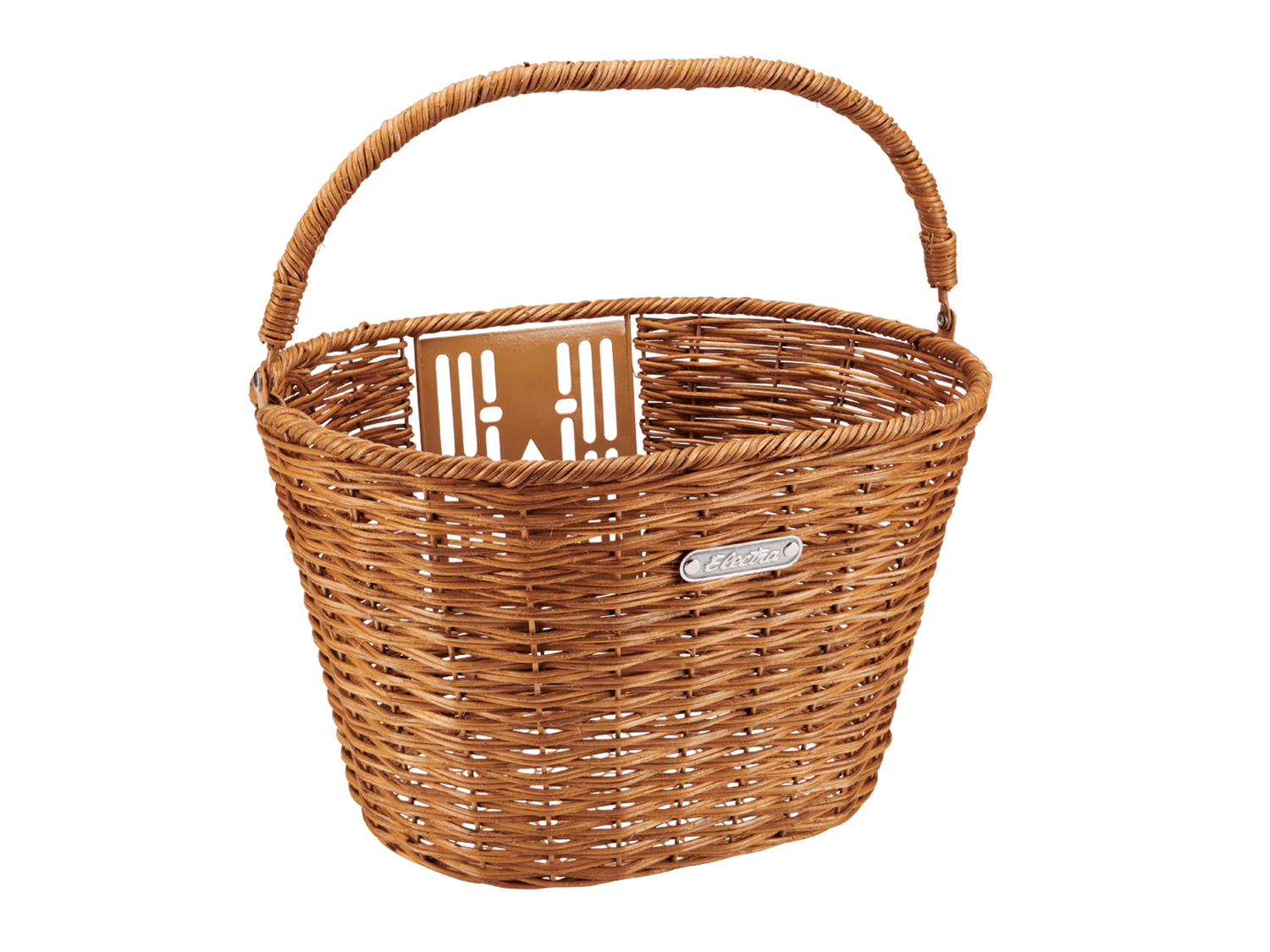Electra QR Front Rattan Basket w/handle - Natural