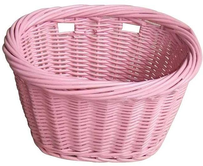 EVO E-Cargo Wicker Jr Front Basket - Pink
