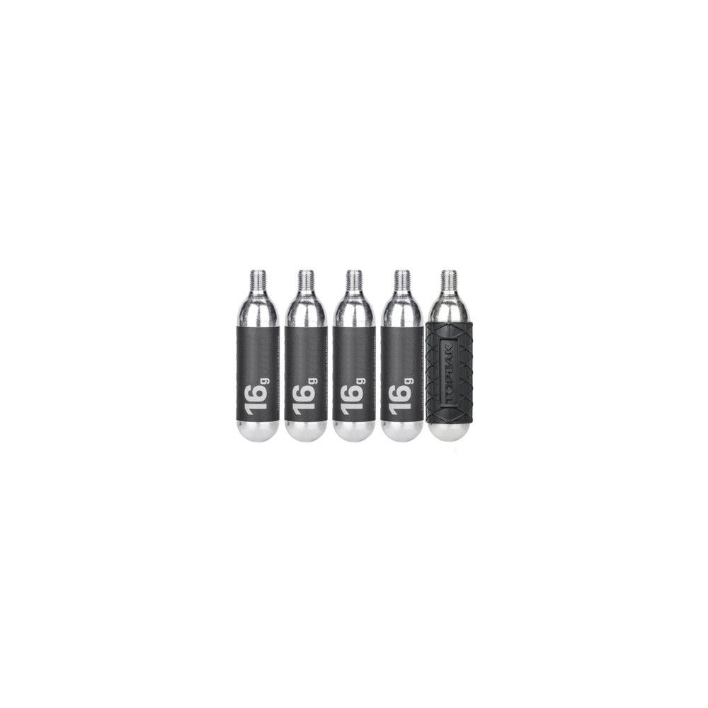Topeak 16G Threaded CO2 Tire Inflator Cartridge 5pk