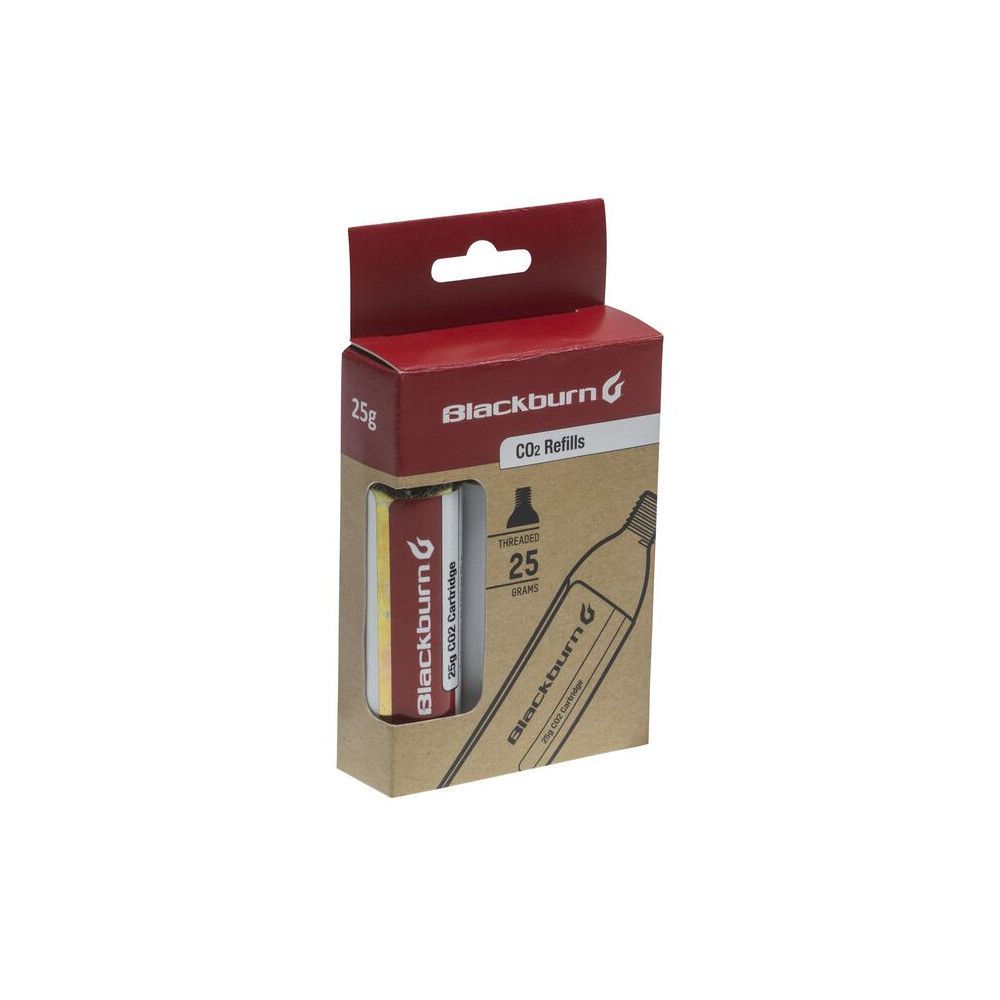 Blackburn Wayside 25G CO2 Threaded Tire Inflator Cartridges - 3pk