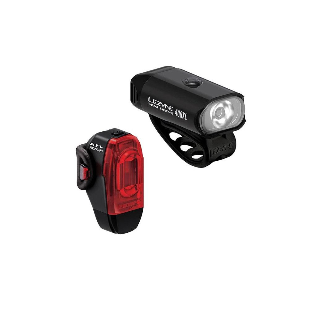 Lezyne Hecto Drive 500XL &amp; KTV Drive+ Light Set - Black