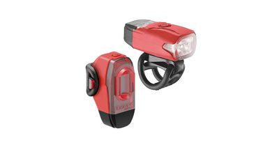 Lezyne KTV Drive Front/Rear Light Set USB - Red