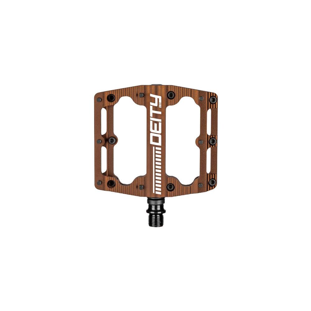 Deity Black Kat Platform Aluminum Pedals - Bronze - w/Cr-Mo Spindle