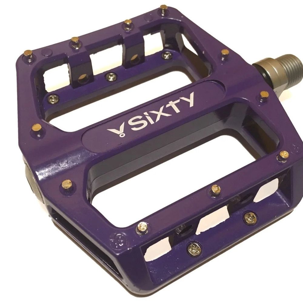 V-Sixty B-87 Flat/Platform Pedal with Sealed Bearings, Purple