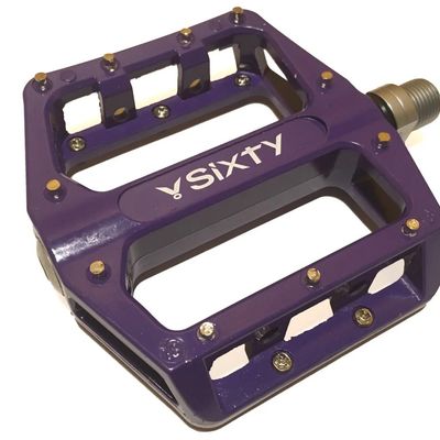V-Sixty B-87 Flat/Platform Pedal with Sealed Bearings, Purple