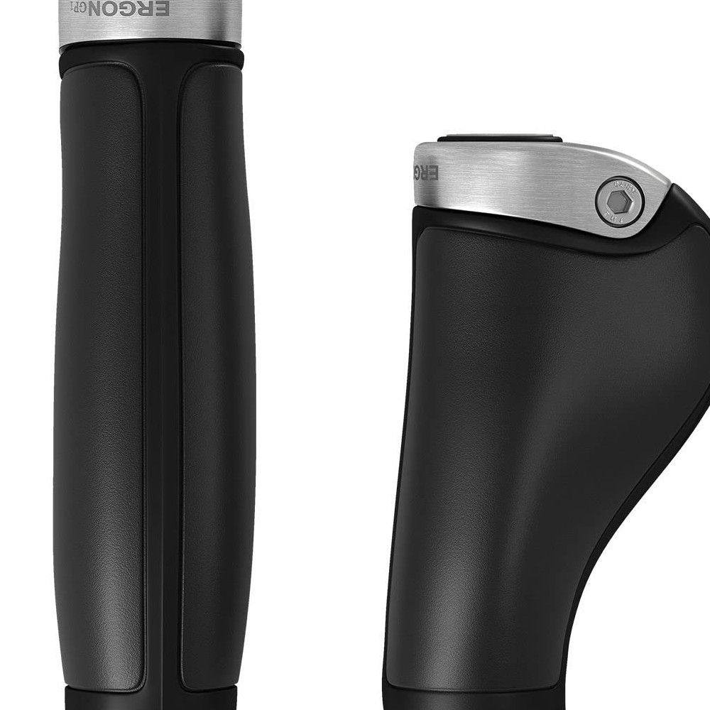Brooks GP1 (Ergo) Grips 130mm/100mm - Black / Silver