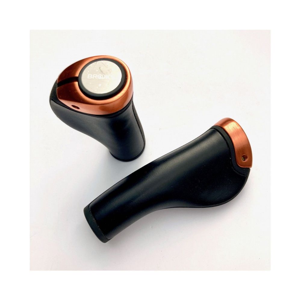 Brooks GP1 Grips - 130/100mm Long - Black/Copper