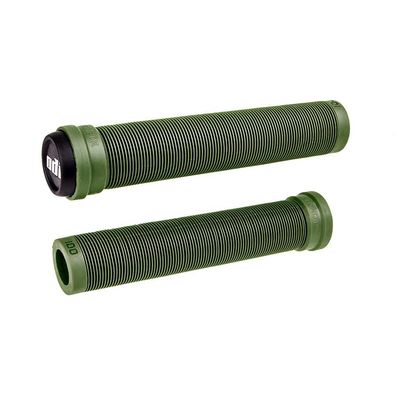 ODI Longneck SLX Grips - Army Green (Flangeless / Soft)