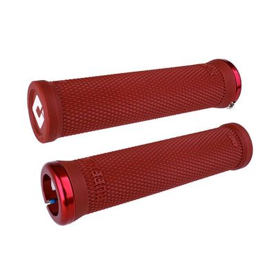 ODI Ruffian 2.1 Lock-On Grips - Dark Red - 30mm Diameter