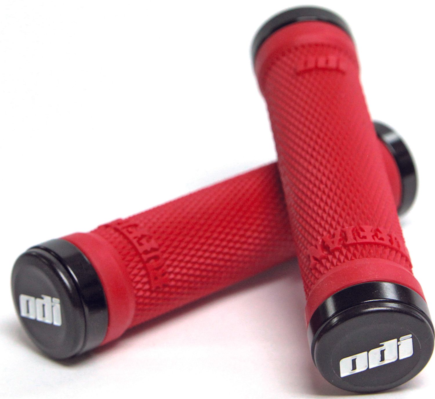 ODI Ruffian Lock-On Grips - Red - 30mm Diameter