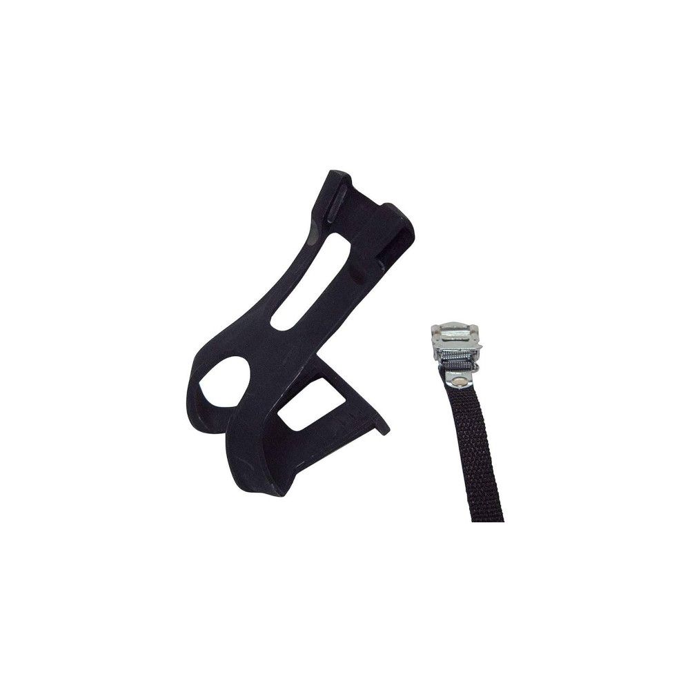 EVO Toe-clips ,Nylon Straps, Black Large