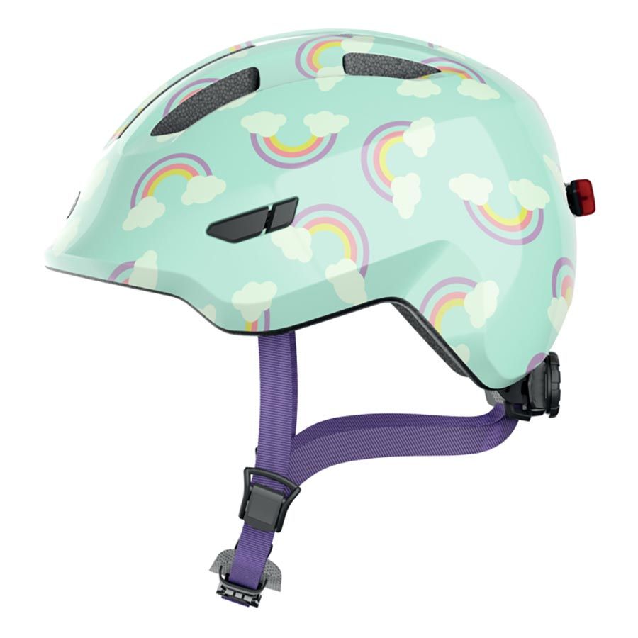Abus Smiley 3.0 LED Helmet - Blue Rainbow - M (50-55cm)