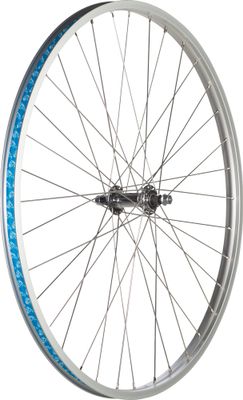 49N Front Road Rim Brake Nutted 26 X 1-3/8 Silver Wheel Solid Axle