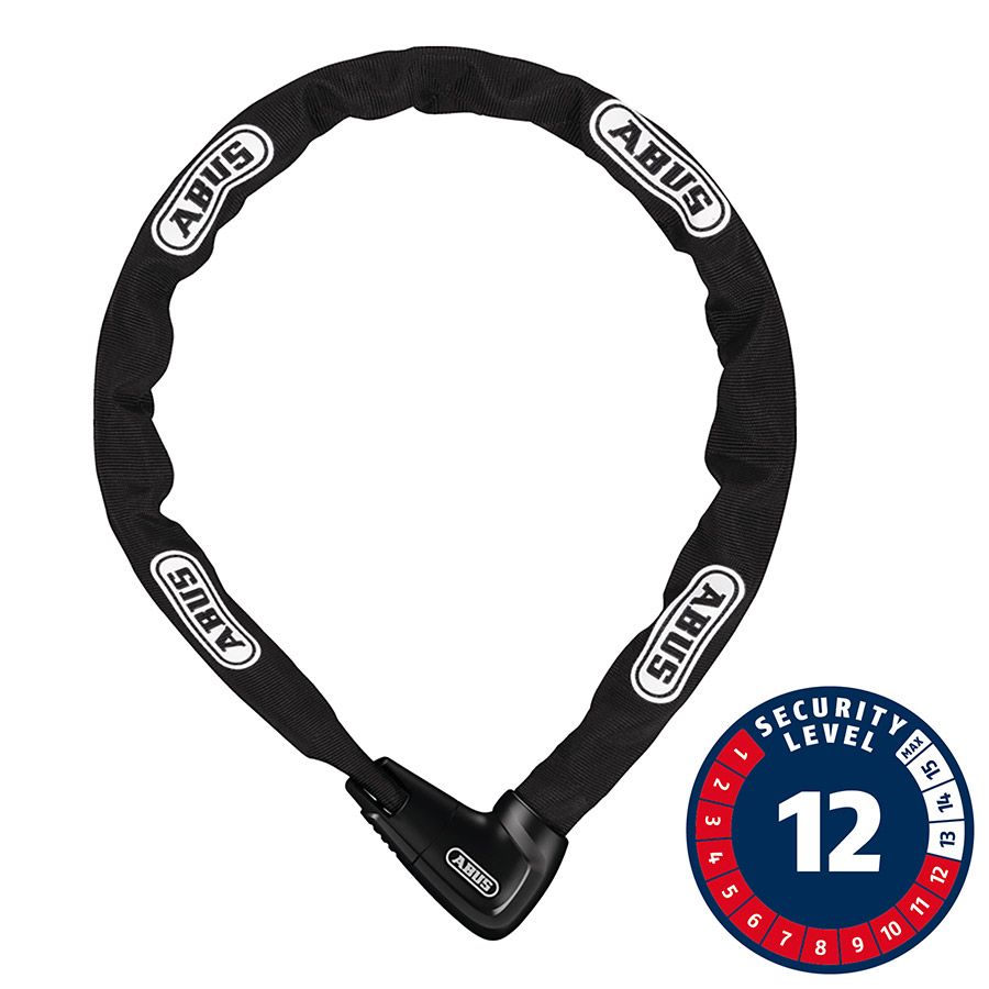 Abus Steel-O-Chain 9809K XPlus Chain with Key 110cm - Black