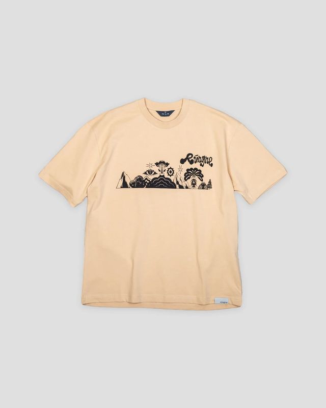 Rúngne - Ledge Legend Tee - Oversized Fit - Beige