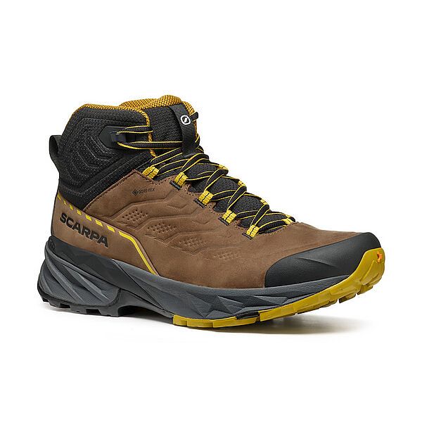 Scarpa - Rush 2 Pro Mid GTX - Brown/Sulphur - Men's Hiking Shoes