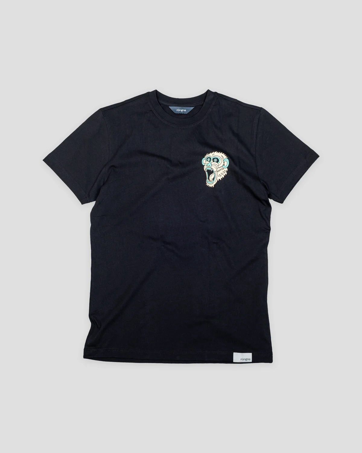 Rúngne - Monkey Index Tee - Regular Fit - Black