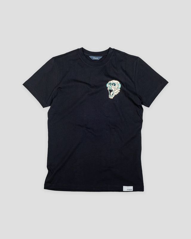 Rúngne - Monkey Index Tee - Regular Fit - Black