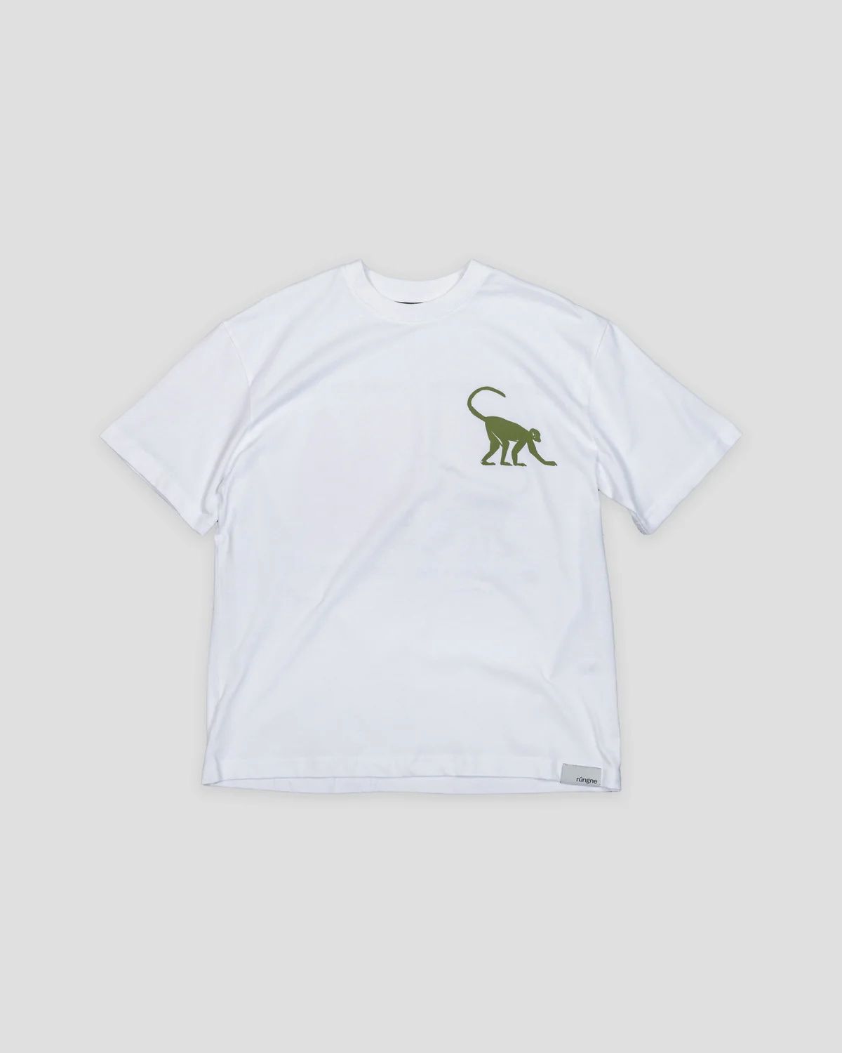 Rúngne - Primate Paradigm Tee - Oversized Fit - White