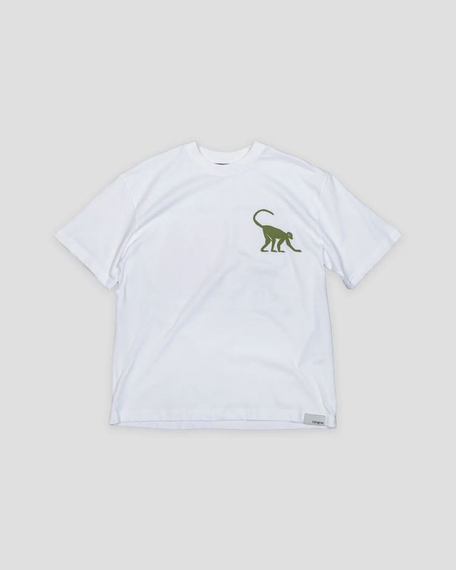Rúngne - Primate Paradigm Tee - Oversized Fit - White