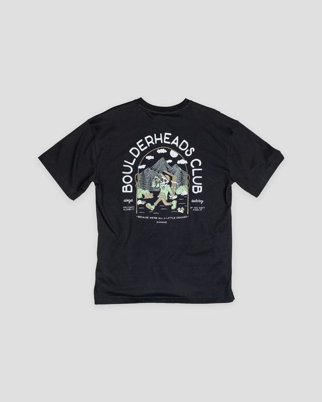 Rúngne - Boulderheads Tee - Oversized Fit - Black