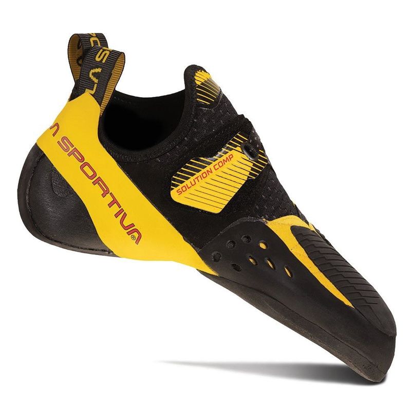 La Sportiva - Solution Comp - Black/Yellow - Men&#39;s Climbing Shoes
