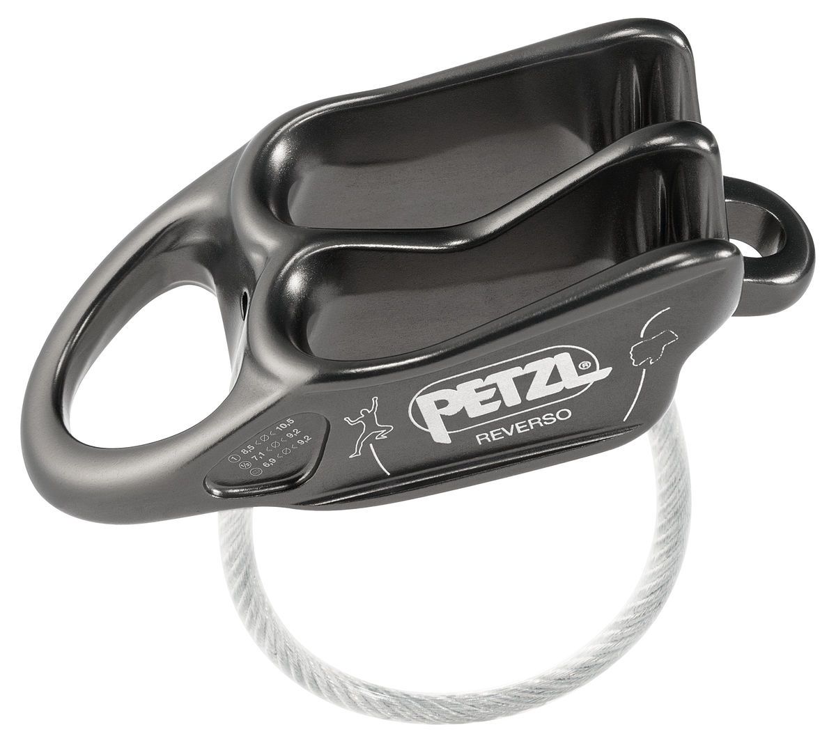 Petzl - Reverso - Belay Device, Color: Grey