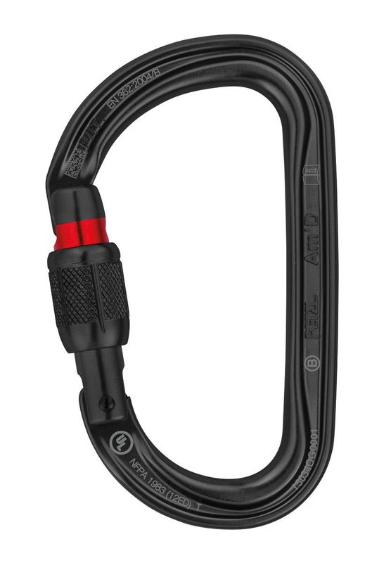 Petzl - Am&#39;D - Black - Climbing Carabiner