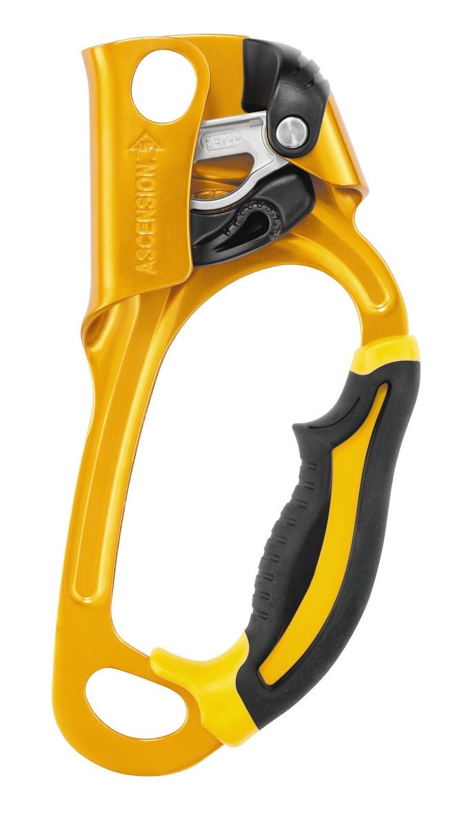 Petzl - Ascension - Black/Yellow - Hand Ascender, Side: Right-handed
