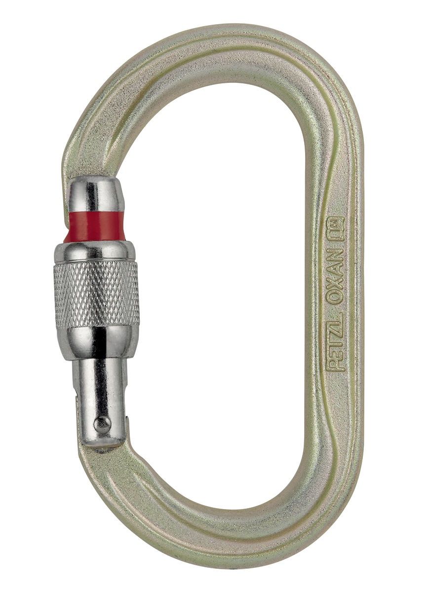 Petzl - Oxan - Gold - Steel Connector, Lock: Screw-Lock