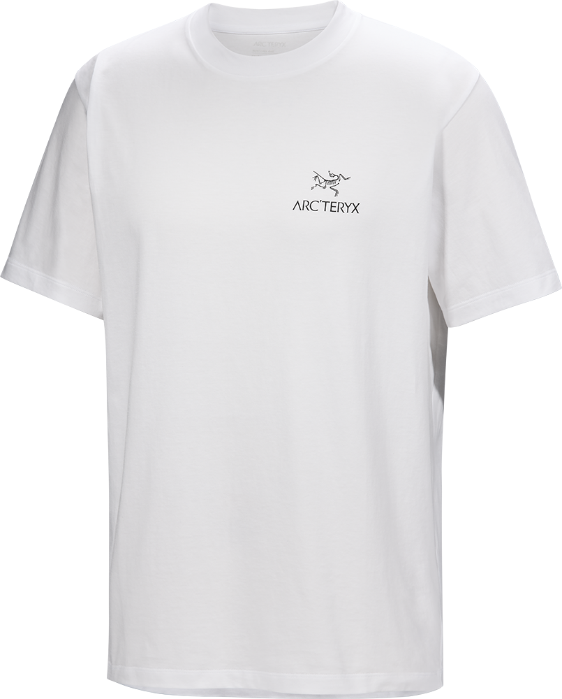 Arc&#39;teryx - Kragg SL Cotton Bird Word SS M - White Light/Black - Men&#39;s T-Shirt