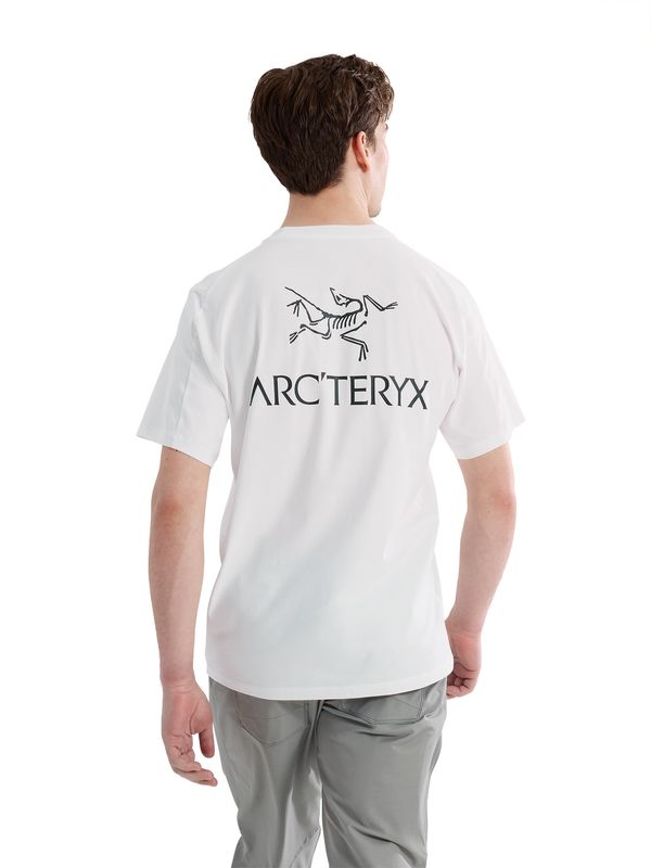 Arc'teryx - Kragg SL Cotton Bird Word SS M - White Light/Black - Men's T-Shirt