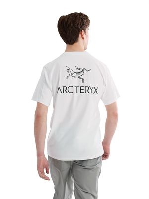 Arc'teryx - Kragg SL Cotton Bird Word SS M - White Light/Black - Men's T-Shirt
