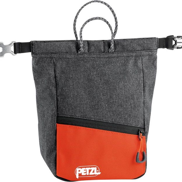 Petzl - Sakab - Gray/Orange - Bouldering Chalkbag