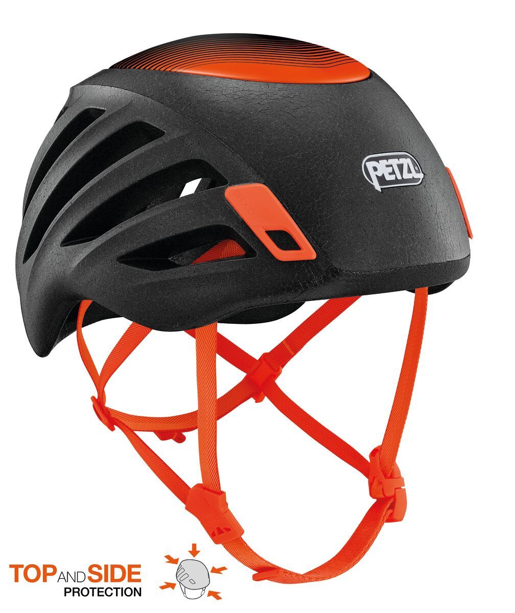 Petzl - Sirocco - Black - Ultra-lightweight helmet for climbing and mountaineering, Size: S/M