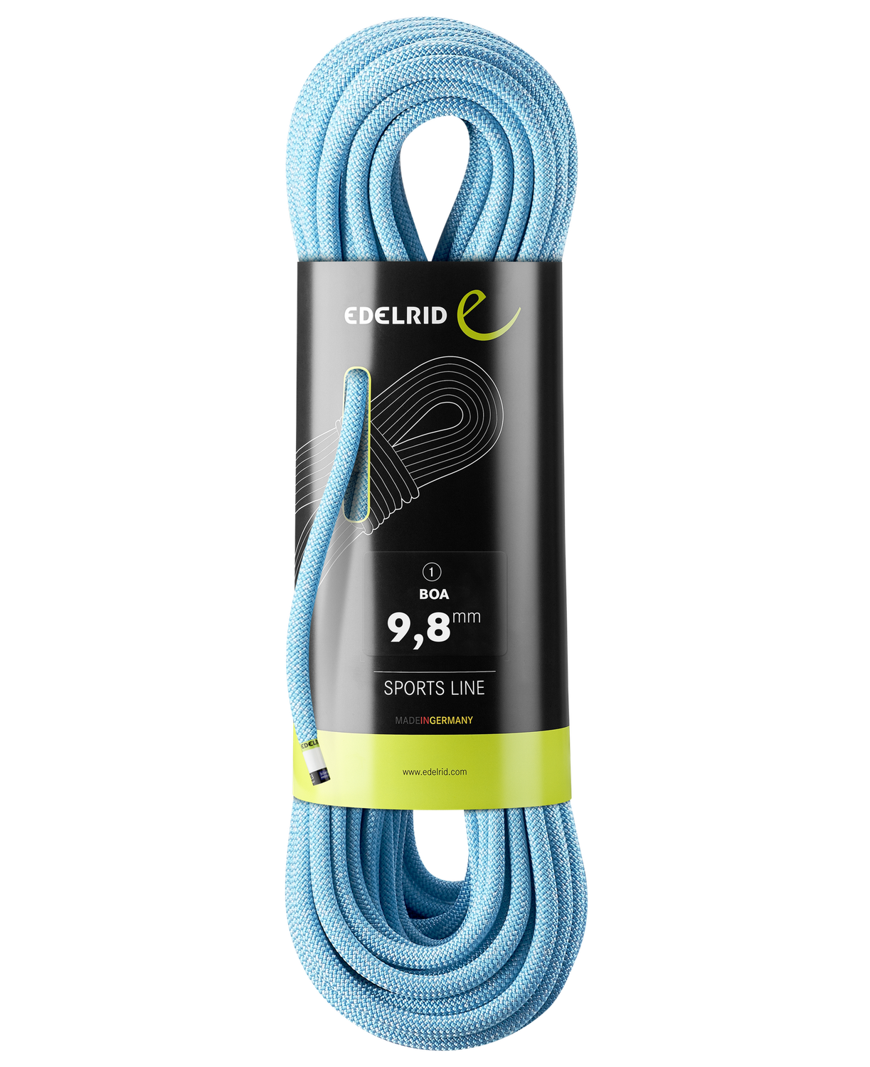 Edelrid - Boa 9,8 mm - Blue - Climbing Rope, Length: 40 m